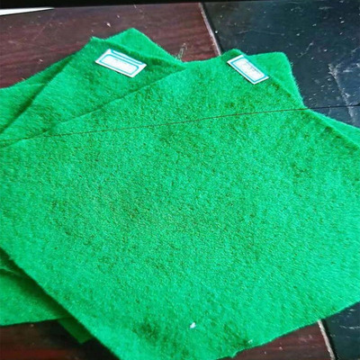 厂家现货供应 绿色150克土工布 透水好 绿色土工布盖土养护图1