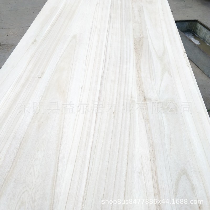 厂家批发桐木直拼板多规格装饰板材实木家具板图1