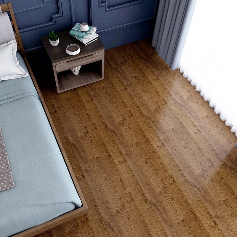 裸板 大自然地板三层实木地板栎木(橡木)客厅木地板家用商用 铜雀