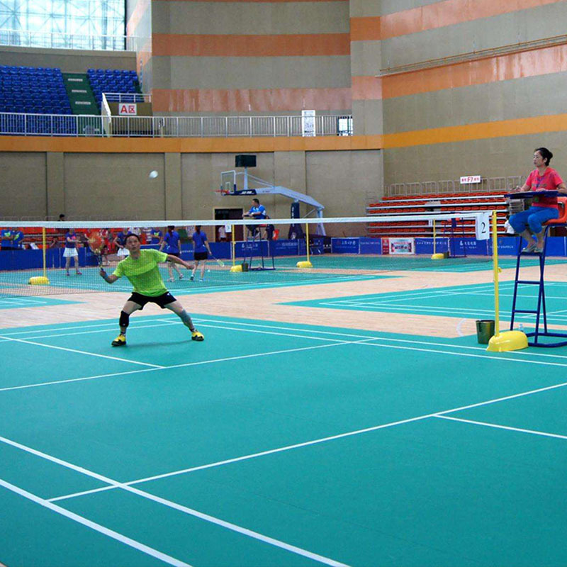 篮球场羽毛球健身房室内运动地板PVC地胶板乒乓球PVC塑胶地板