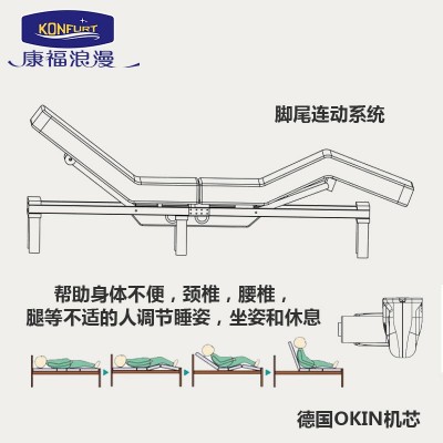 工厂批发电动智能排骨架床商用调节升降月子中心酒店养老院床图4