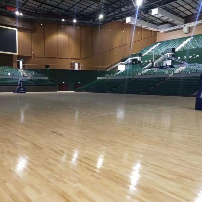 橡胶地板 pvc运动塑胶地板 室内室外篮球场健身房地胶防滑耐磨图3