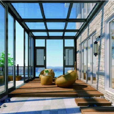 铝合金阳光房定制 钢化玻璃房 庭院阁楼用 莜歌铝业