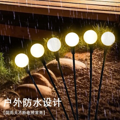 LED太阳能萤火虫灯串地插灯庭院户外节日装饰灯草坪圣诞节小彩灯图5
