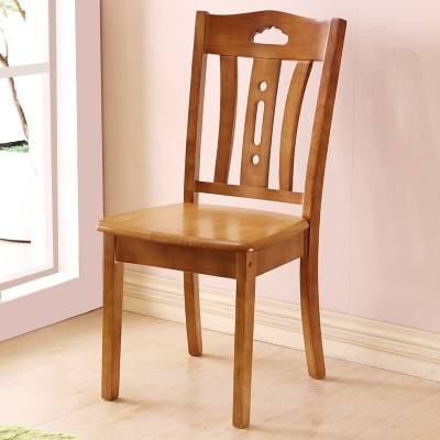 全实木椅子靠背椅餐椅家用书桌椅原木头中式简约餐厅吃饭麻将凳子