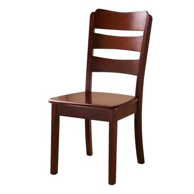 全实木椅子靠背椅餐椅家用书桌椅原木头中式简约餐厅吃饭麻将凳子图1