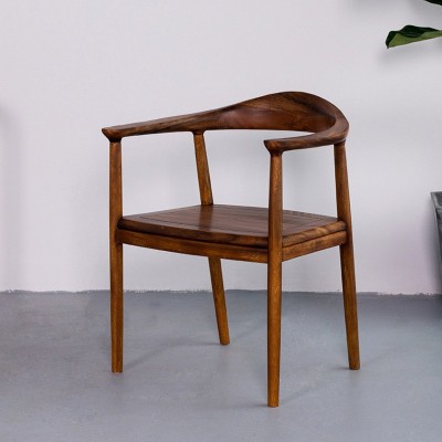 南美胡桃木总统椅新中式实木家具椅子家用餐椅茶椅围椅书椅实木椅图5