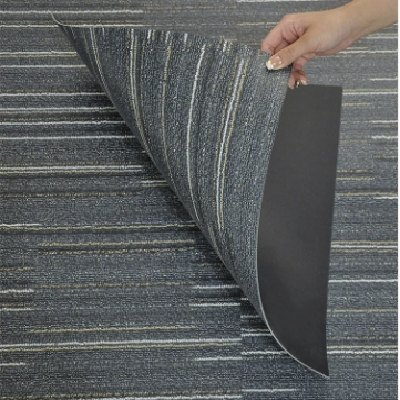 弘佳洁 地毯纹PVC地胶 商铺会议室用 高弹性 防滑耐磨