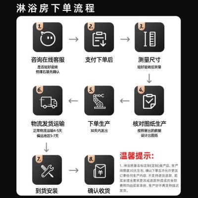 钻石型极窄边框淋浴房下沉式无障碍玻璃隔断内外平开浴室干湿分离图3