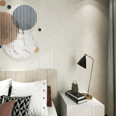 美式无缝墙布北欧轻奢素色纯色现代简约全屋卧室客厅背景壁布厂家图3