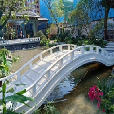 供应汉白玉石桥栏杆 石雕拱桥 适用于园林景观 造型丰富 可定制