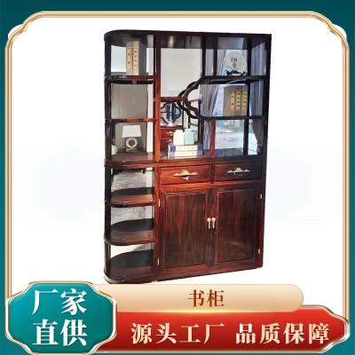 新中式客厅屏风实木书柜酒柜进门玄关柜隔断柜博古架置物架木柜