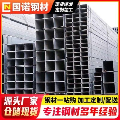 镀锌方管佛山现货 大口径低合金方通建筑用方钢管6米铁管空心方管