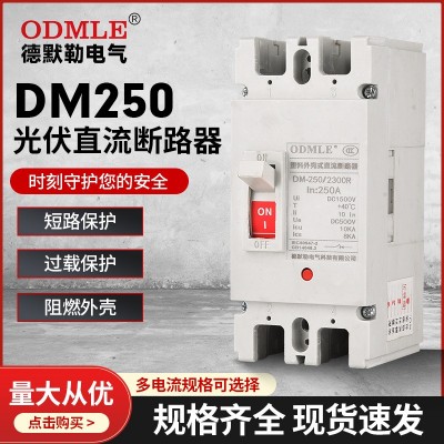 工厂批发DM250光伏直流断路器低压塑壳断路器DC1000v空气开关40KA图3