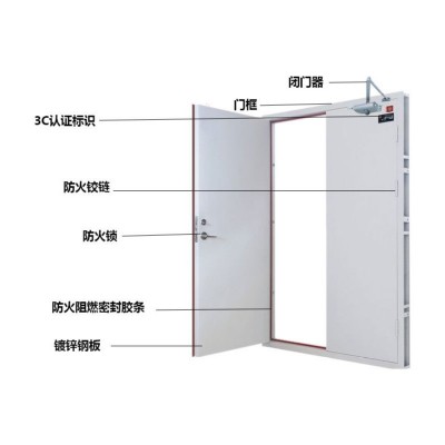 高品质防火门甲级乙级丙级钢制木质安全消防门工程四川工厂直销