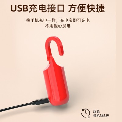 跨境箱包指纹挂锁家具锁USB充电超长待机密码箱背包锁sma rt lock图4