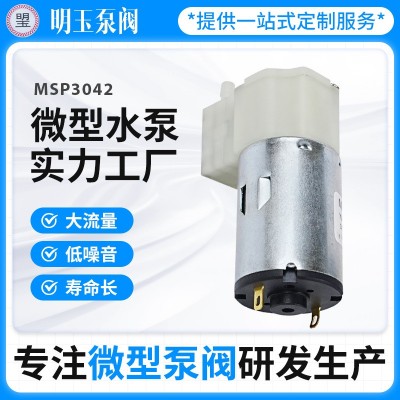 尼龙微型水泵 MSP3042活塞式迷你微型泵阀3.6W咖啡机直流微型水泵