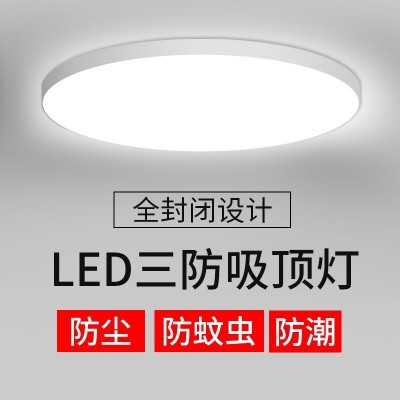 led超薄室外户外屋檐屋顶窗台庭院吸顶灯批发走廊过道防水大门